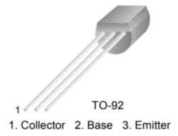 Transistor BC546B NPN , 65V,  100mA, 500mW