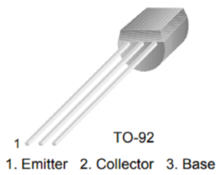 Transistor KC636 (BC636) PNP, 45V,  100 mA, 1W