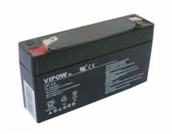 Baterie olověná 6V/ 3,3Ah VIPOW bezúdržbový akumulátor