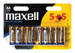 Baterie AA (R6) alkalická MAXELL (blistr 10ks)