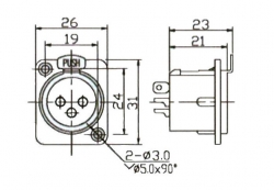 Konektor XLR, Sirius