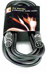 Mikrofonní kabel XLR-XLR černý