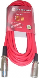 Mikrofonní kabel XLR-XLR červený, různé délky 