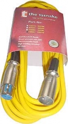 Mikrofonní kabel XLR-XLR žlutý, různé délky