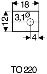 Izolační podložka TO220