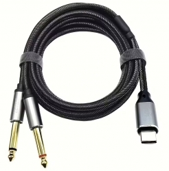 Převodní USB C na 2x Jack 6,3
