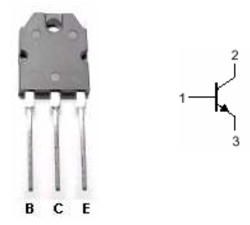 Transistor NPN 2SC3182 140V, 10A, 100W
