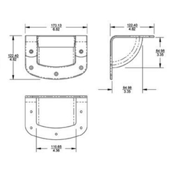 Ucho na profi reproboxy Adam Hall Hardware 34053