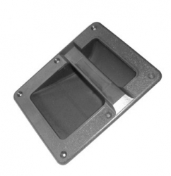 Ucho plastové dvoudílné RU 1 černé 