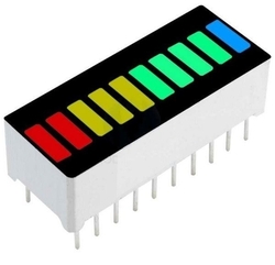 Bargraf HS2R3Y4PG1B, 10x LED, modrý-zelený-žlutý-červený