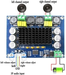 Zesilovač 2x50W, modul XH-M543 s TPA3116D2