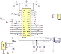 DAC převodník 16-bit, 2kanály, modul s PCM2704 /zvuková karta/