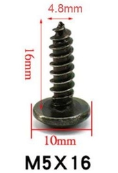 Vrut černěný M5x16