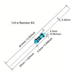 Velká sada odporů 0,25 W metaloxid 0,19 Kč za ks