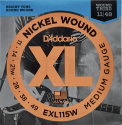 Struny D´Addario 0,011 EXL115W pro elektrickou kytaru