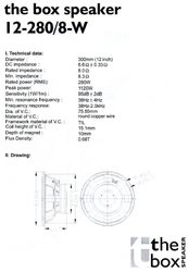 Reproduktor The box 12-280/8-W (LF)
