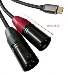 Převodní USB C na 2x XLR