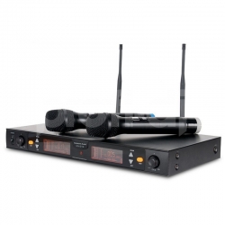 Bezdrátová UHF sada dvou mikrofonů ADJ WM-219